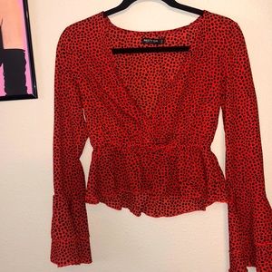 Nasty Gal V-Neck Blouse